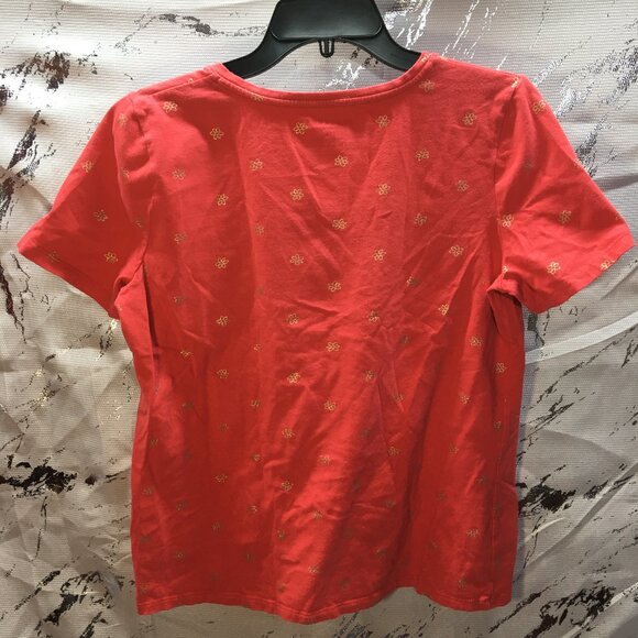 Talbots Women's V-Neck Short Sleeve Shirt - Picture 4 of 4